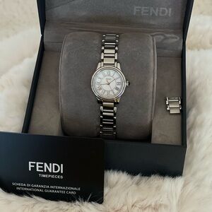 SOLD‼️Fendi Metallic Timepiece with Box